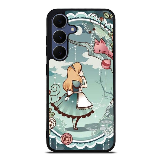 Alice And Cheshire Cat Poster Samsung Galaxy S25 FE Case