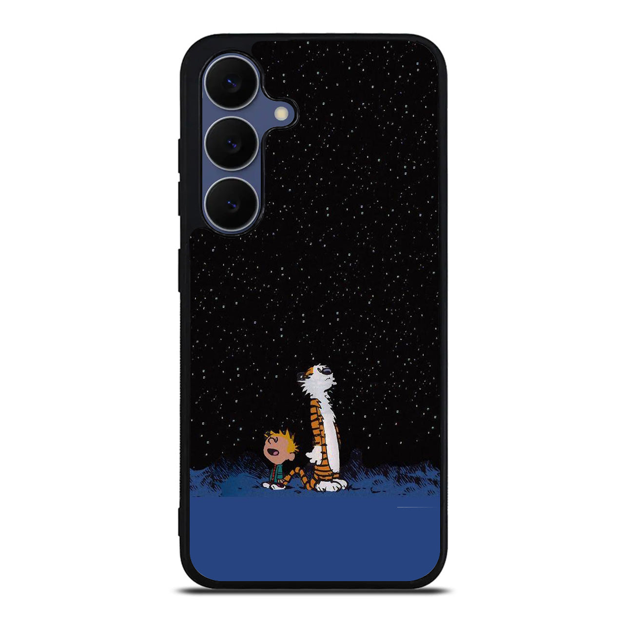 Calvin and Hobbes Space Samsung Galaxy S25 FE Case