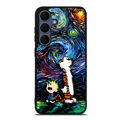 Calvin Art At Starry Night Samsung Galaxy S25 FE Case