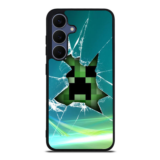 Creeper Glass Broken Green Samsung Galaxy S25 FE Case
