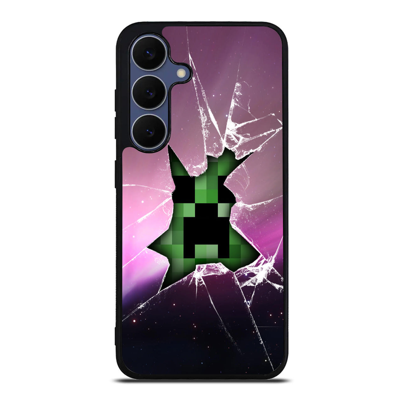 Creeper Glass Broken Violet Samsung Galaxy S25 FE Case
