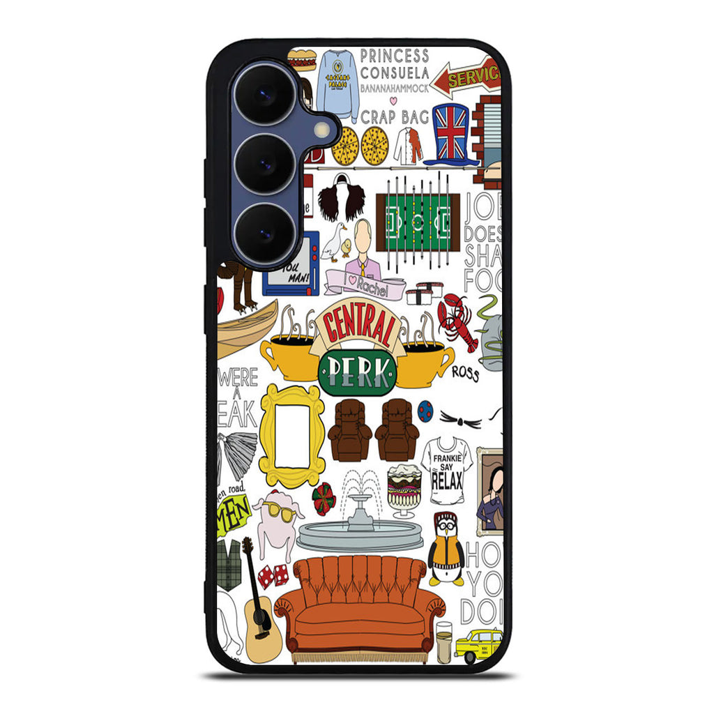 Friends TV Show Central Perk Sticker Samsung Galaxy S25 FE Case