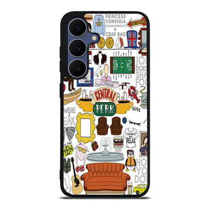 Friends TV Show Central Perk Sticker Samsung Galaxy S25 FE Case
