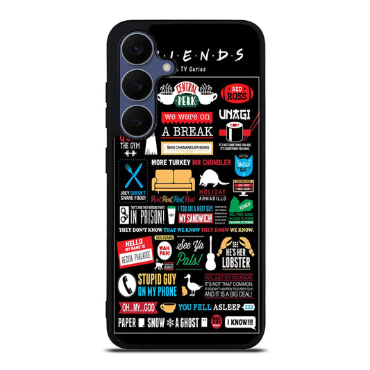 Friends TV Show Quotes Poster Samsung Galaxy S25 FE Case