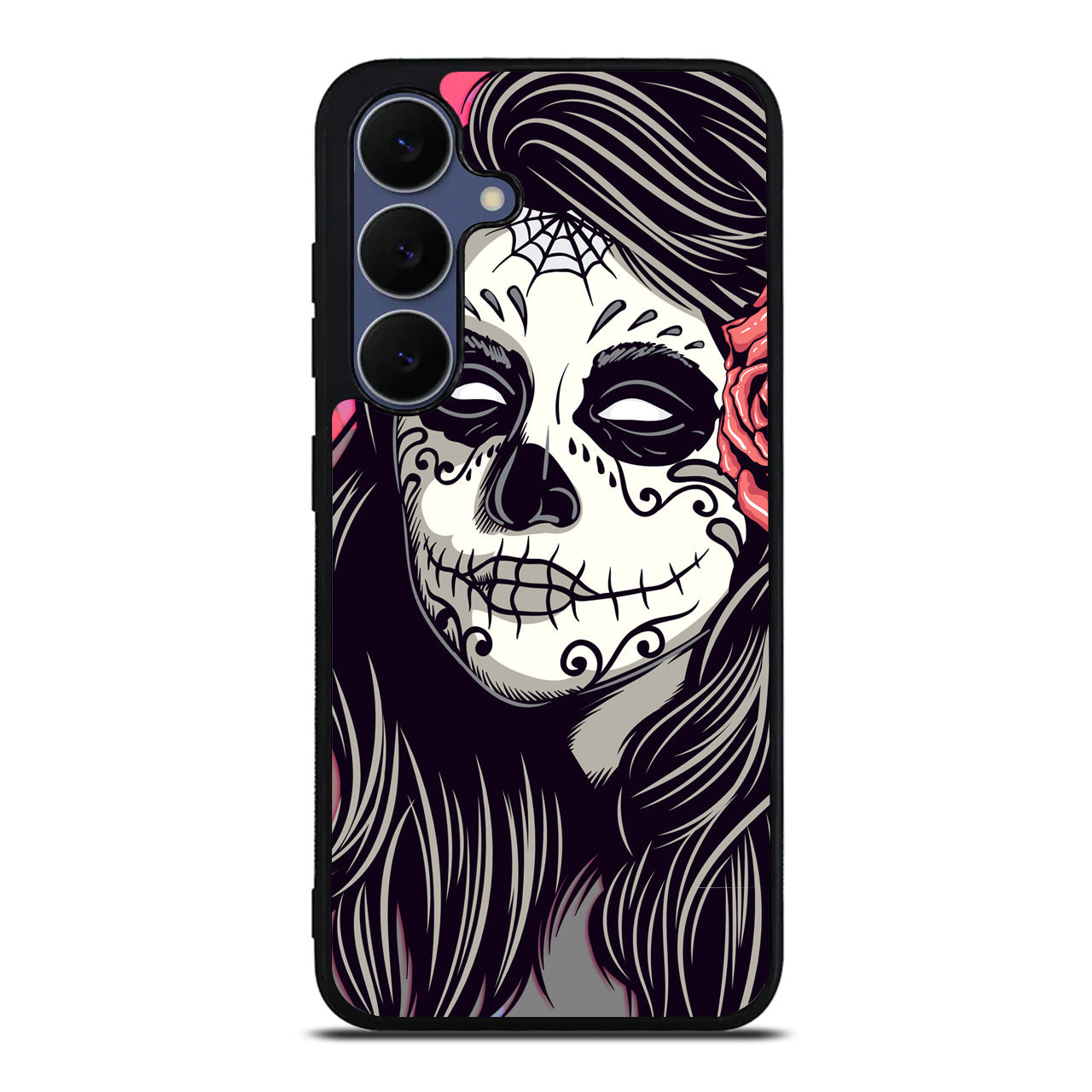 Girl Skull Flower Samsung Galaxy S25 FE Case
