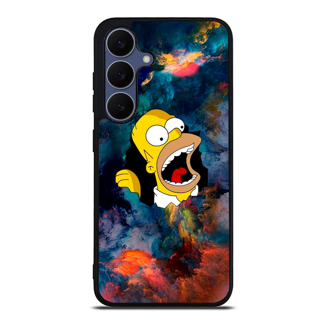 Homer Behind The Black Hole Samsung Galaxy S25 FE Case