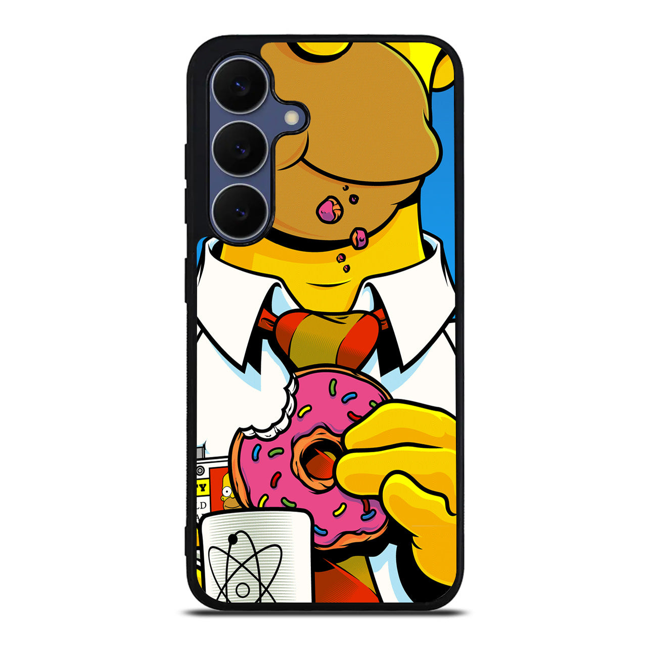 Homer Eats Donut Samsung Galaxy S25 FE Case