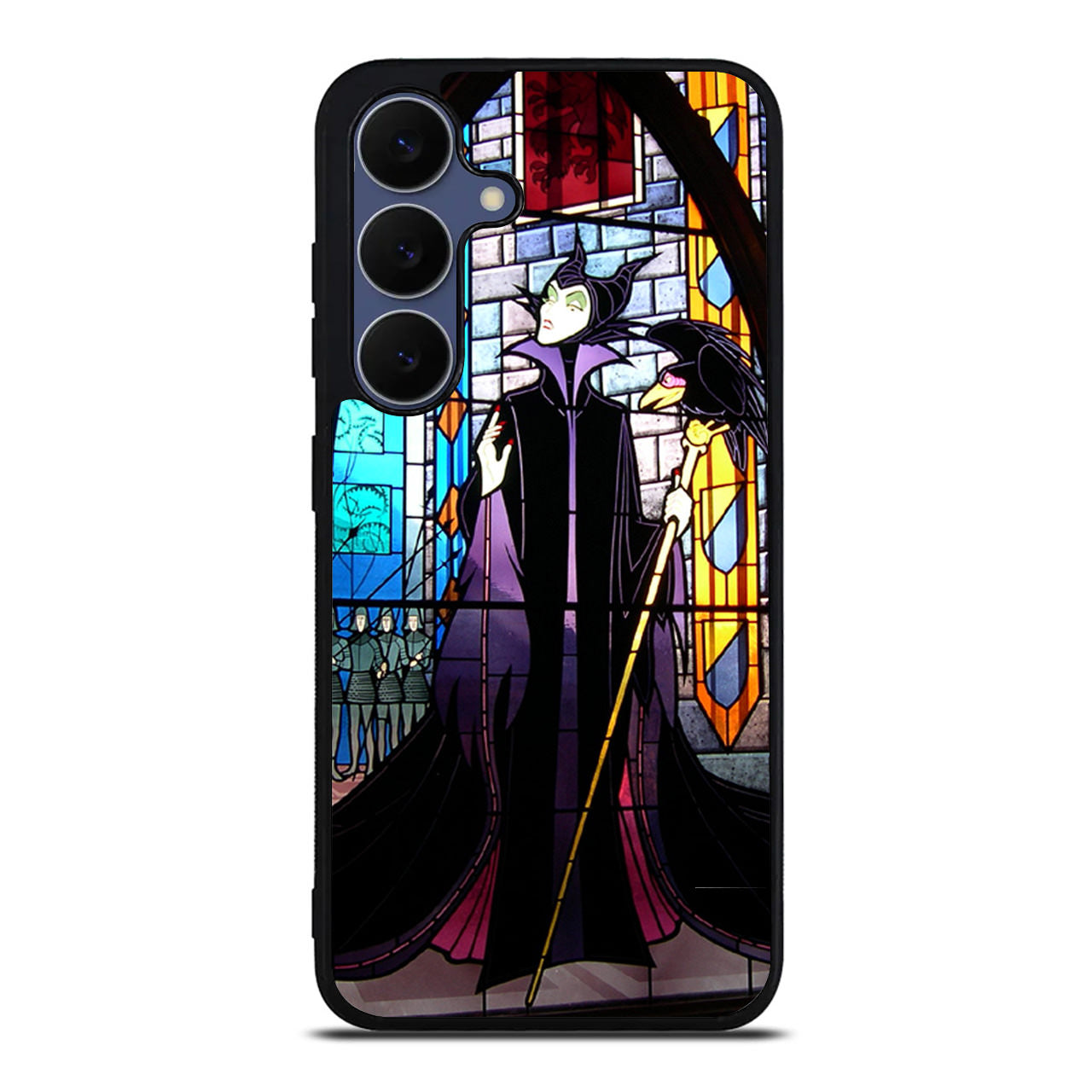 Maleficent Sleeping Beauty Glass Art Samsung Galaxy S25 FE Case