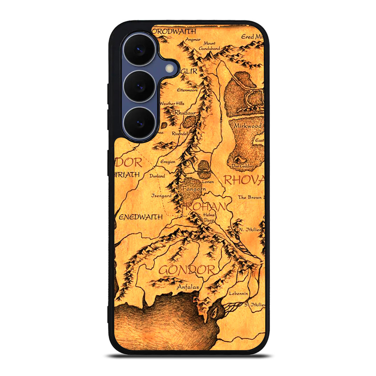 Middle Earth Map Hobbit Samsung Galaxy S25 FE Case