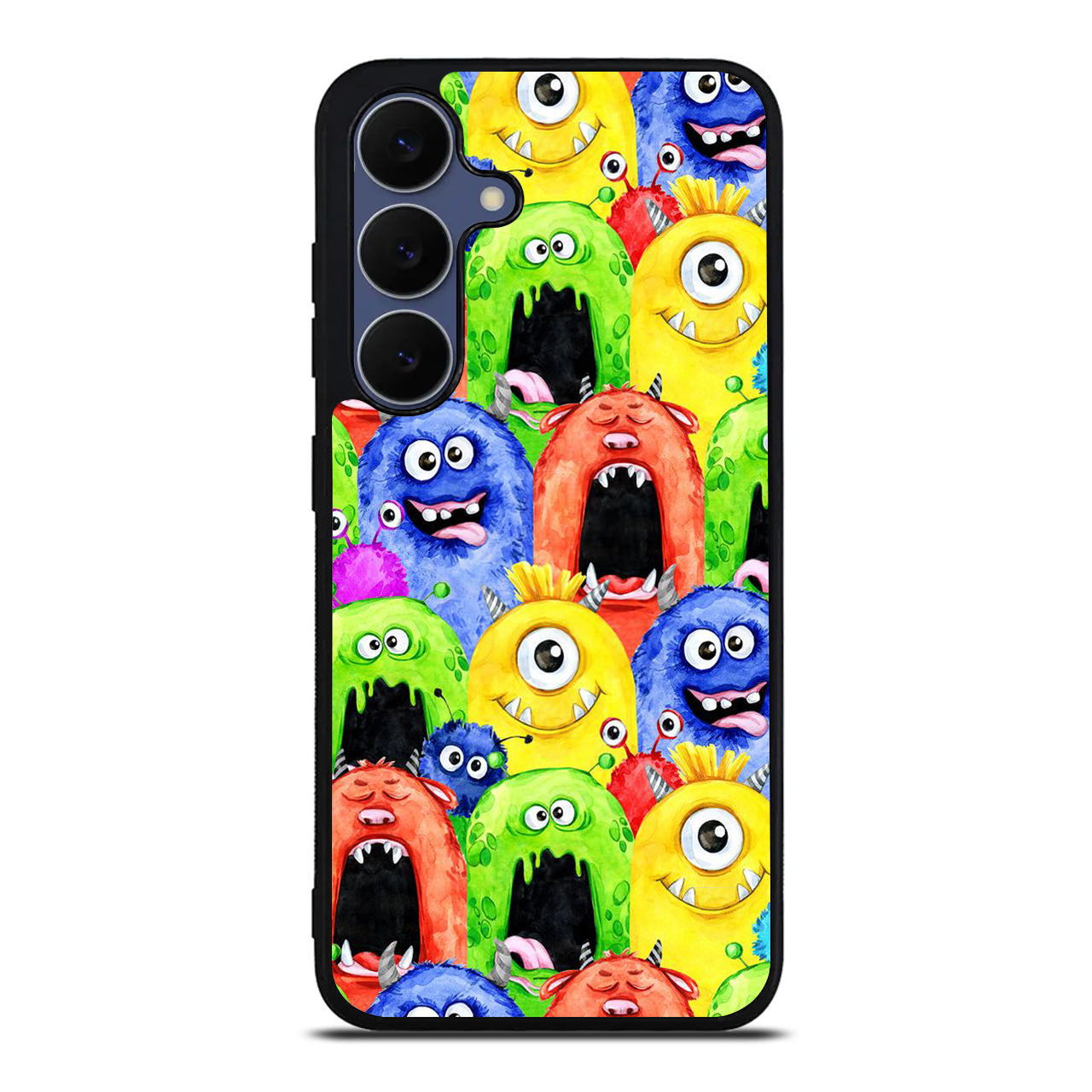 Monster Watercolor Art Samsung Galaxy S25 FE Case