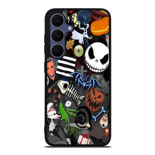 Nightmare Before Chrismast Collage Samsung Galaxy S25 FE Case