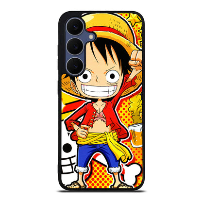 One Piece Cute Luffy Samsung Galaxy S25 FE Case