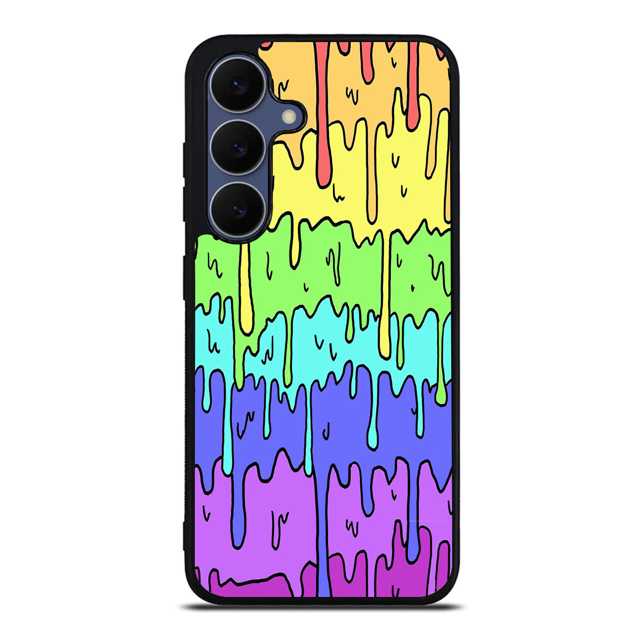 Pastel Kawaii Melting Rainbow Samsung Galaxy S25 FE Case