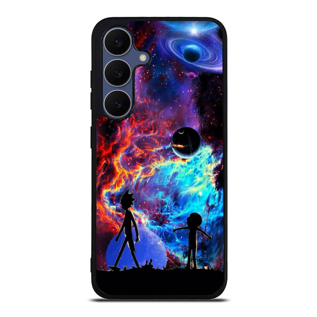 Rick And Morty Flat Galaxy Samsung Galaxy S25 FE Case