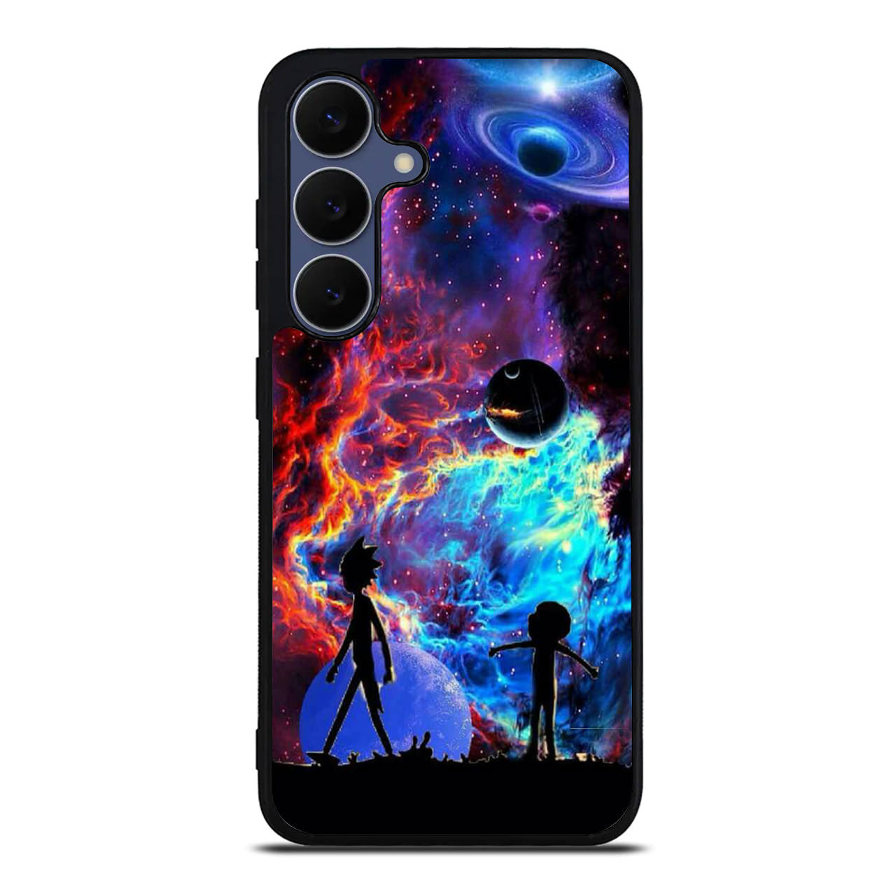 Rick And Morty Flat Galaxy Samsung Galaxy S25 FE Case