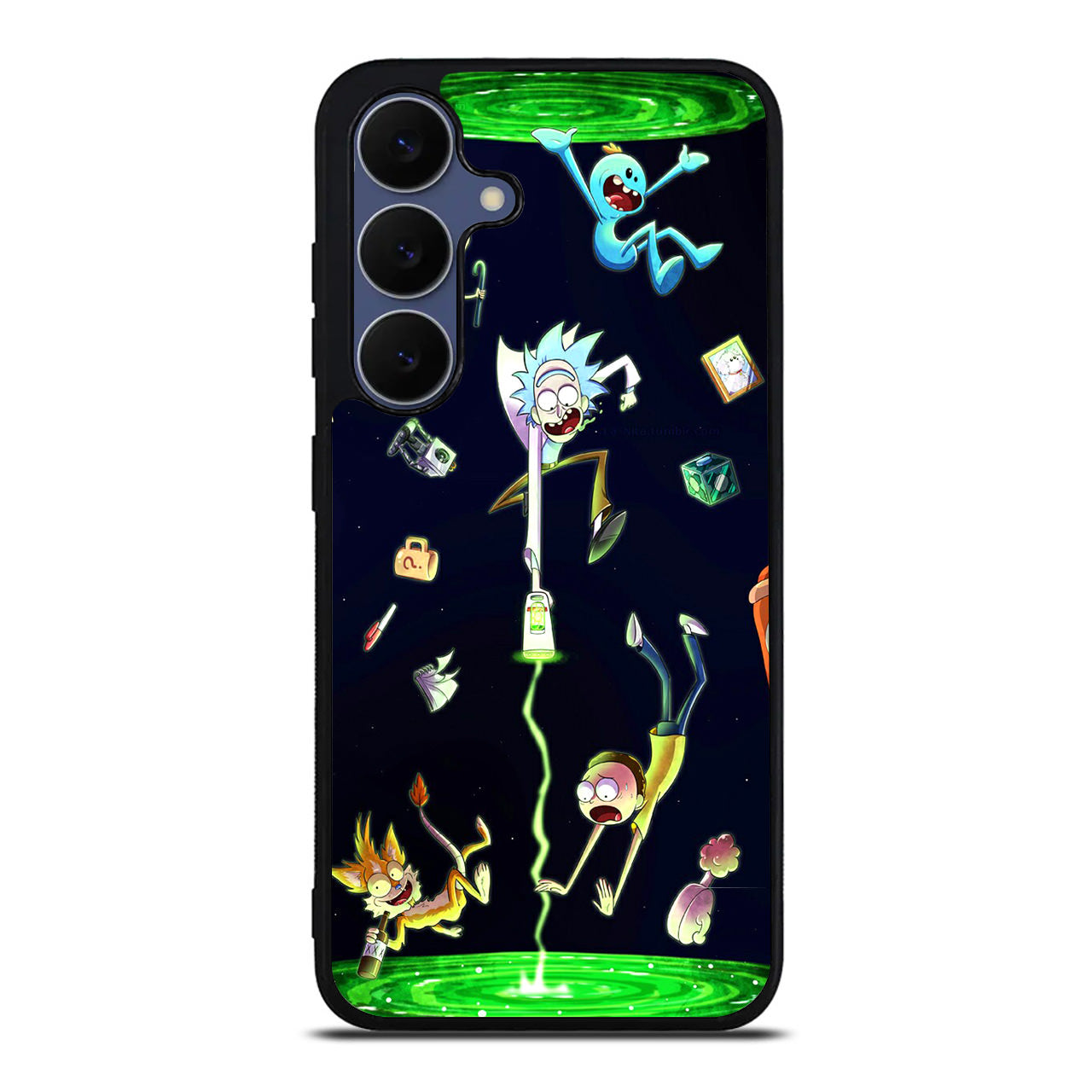 Rick And Morty Portal Fall Samsung Galaxy S25 FE Case