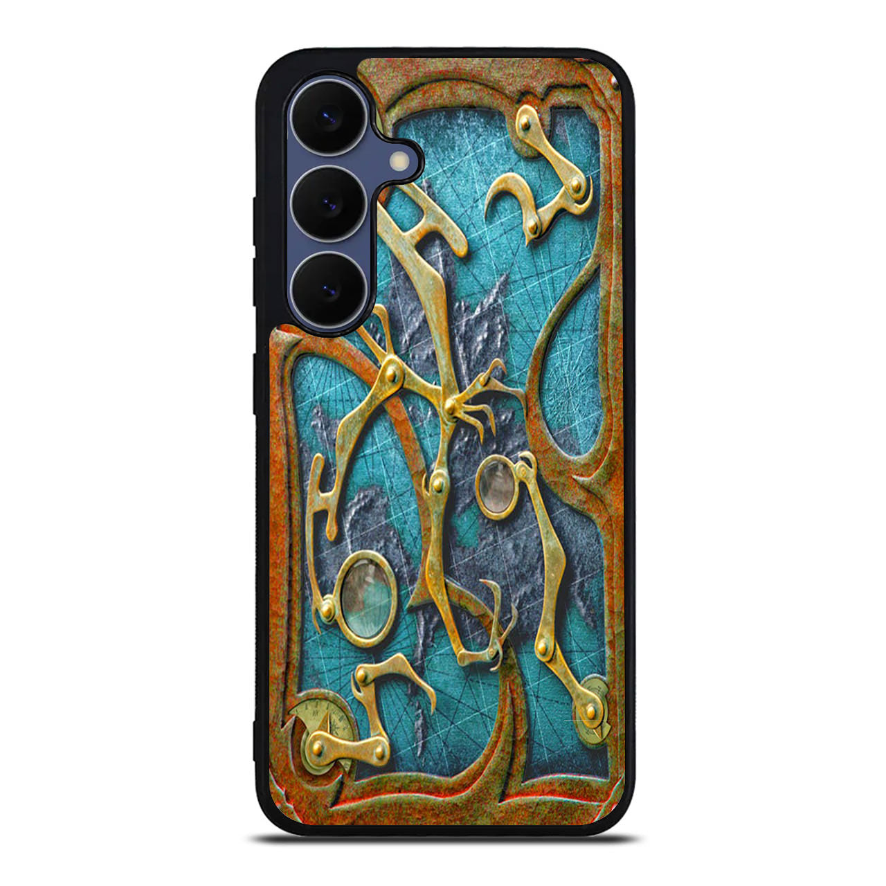 Steampunk Book Cover Samsung Galaxy S25 FE Case
