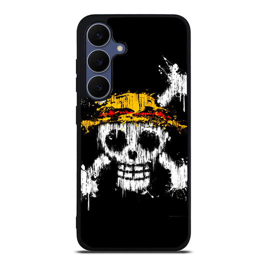 Straw Hat Pirate Logo Paint Samsung Galaxy S25 FE Case