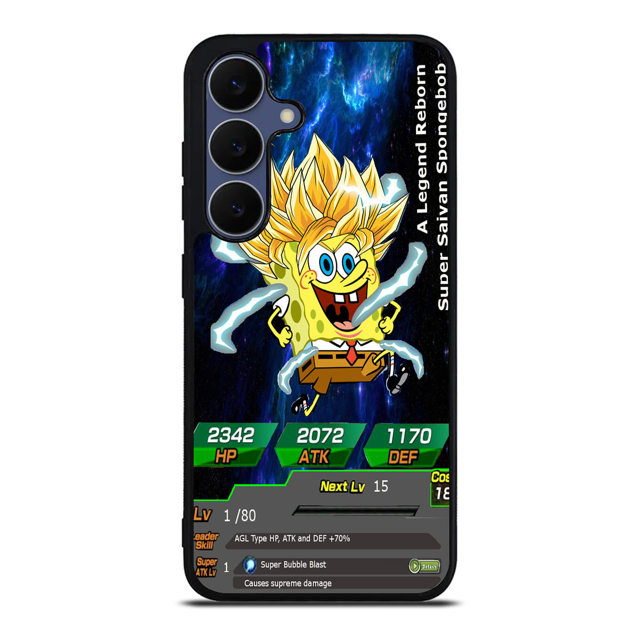 Super Saiyan Spongebob Card Samsung Galaxy S25 FE Case
