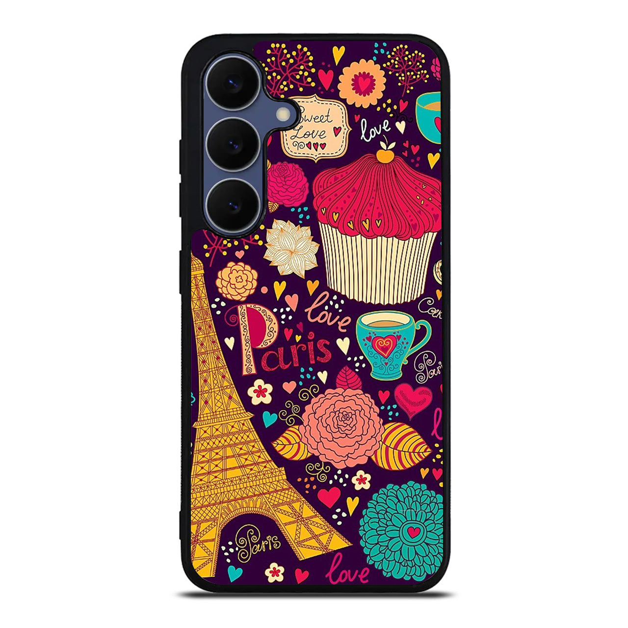 Vintage Love In Paris Samsung Galaxy S25 FE Case