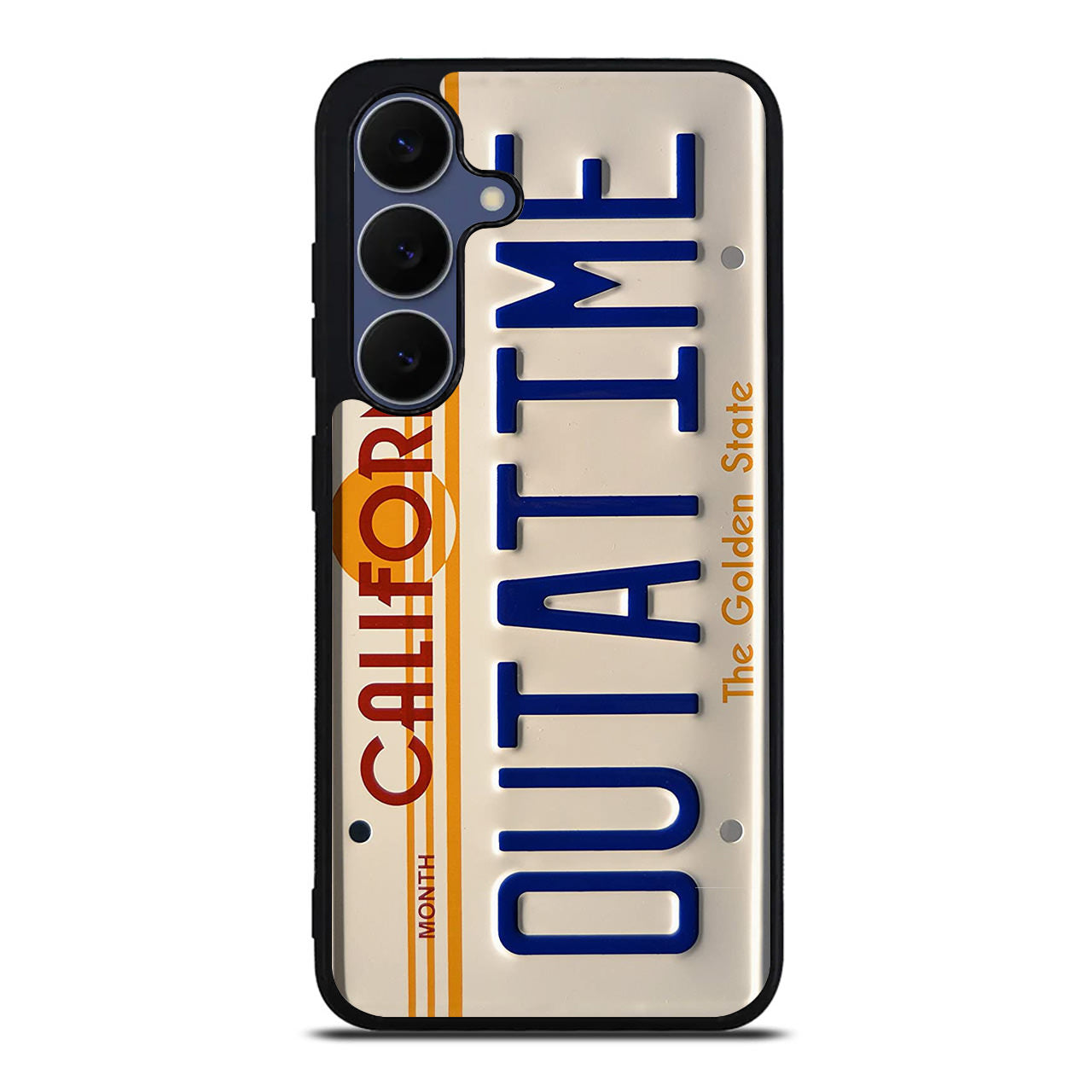 Back to the Future License Plate Outatime Samsung Galaxy S25 FE Case