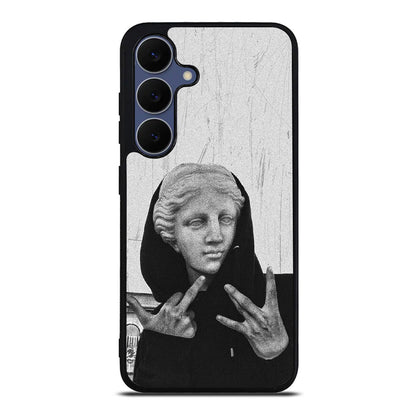 Greek Statue Wearing Hoodie Samsung Galaxy S25 FE Case