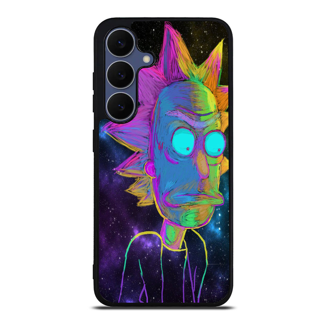Rick Colorful Crayon Space Samsung Galaxy S25 FE Case