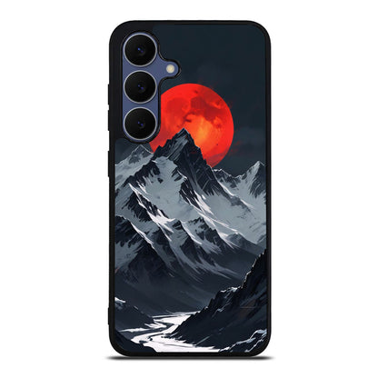 Crimson Eclipse The Mountain Samsung Galaxy S25 FE Case