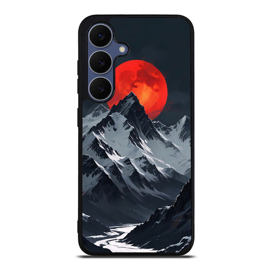 Crimson Eclipse The Mountain Samsung Galaxy S25 FE Case