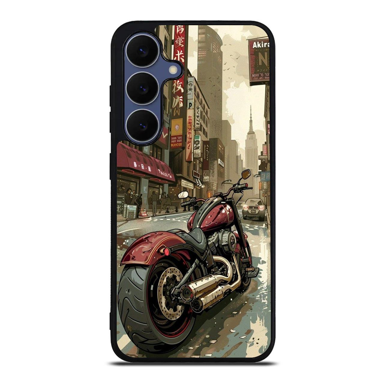 Motorcycle In Tokyo Streets Samsung Galaxy S25 FE Case