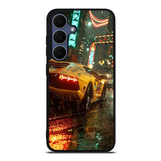 Night Drift Thunder Neon Streets Samsung Galaxy S25 FE Case
