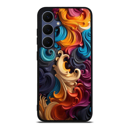 The Dance of Abstract Waves Samsung Galaxy S25 FE Case