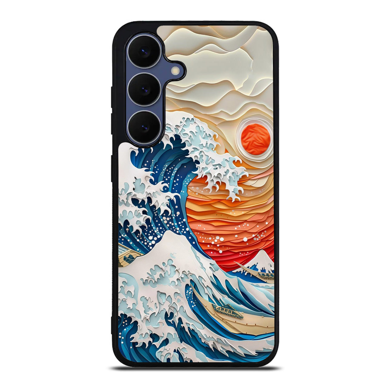 The Great Wave Off Paper Art Samsung Galaxy S25 FE Case