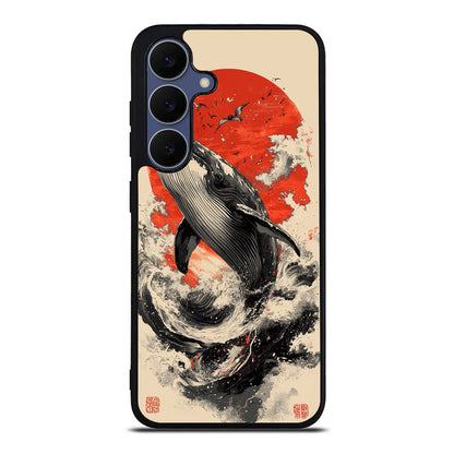The Whale Rises Samsung Galaxy S25 FE Case