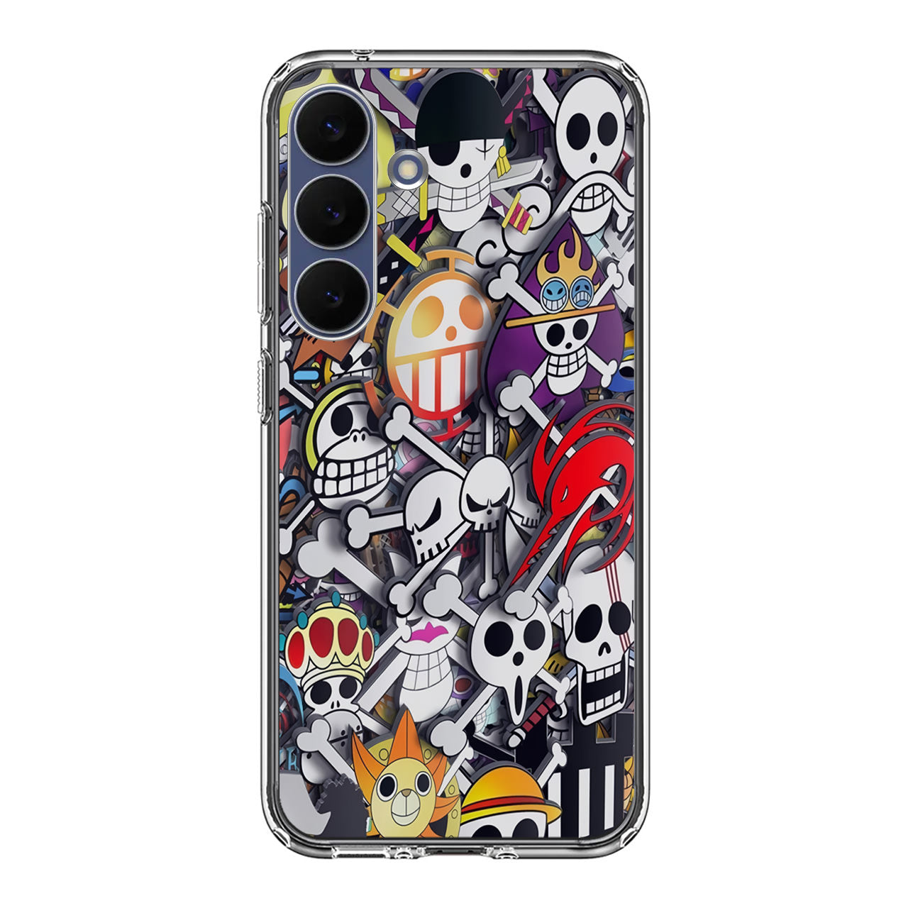 All Pirate Symbols One Piece Samsung Galaxy S25 FE Case