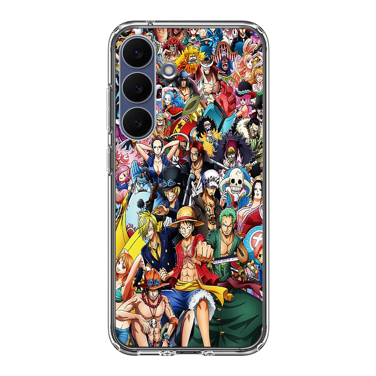 One Piece Characters In New World Samsung Galaxy S25 FE Case
