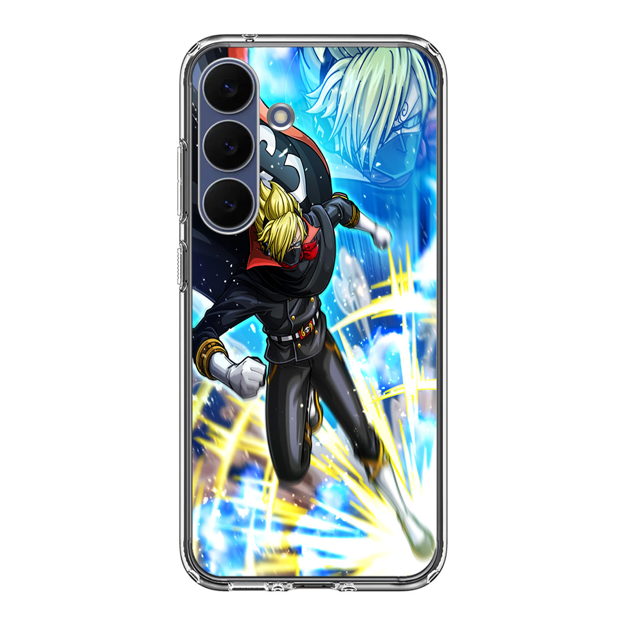 Sanji In Stealth Black Suit Samsung Galaxy S25 FE Case