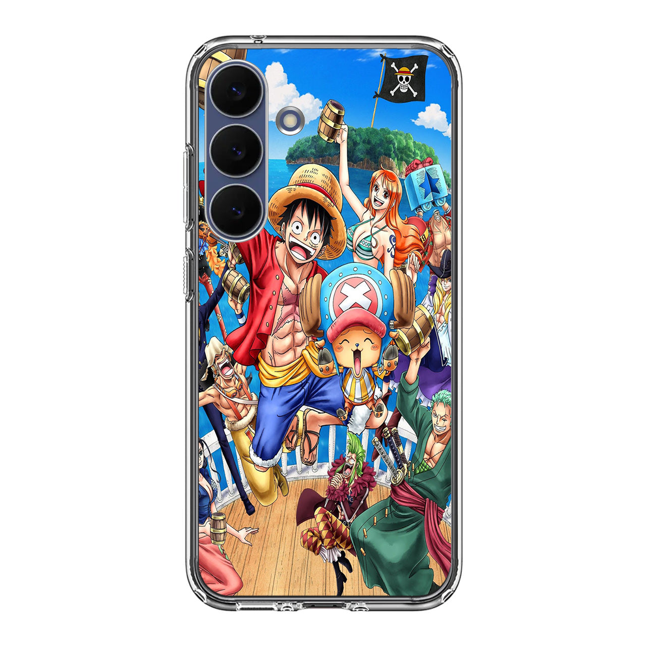 Straw Hat Pirates And Allies Samsung Galaxy S25 FE Case