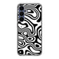 Abstract Black and White Background Samsung Galaxy S25 FE Case