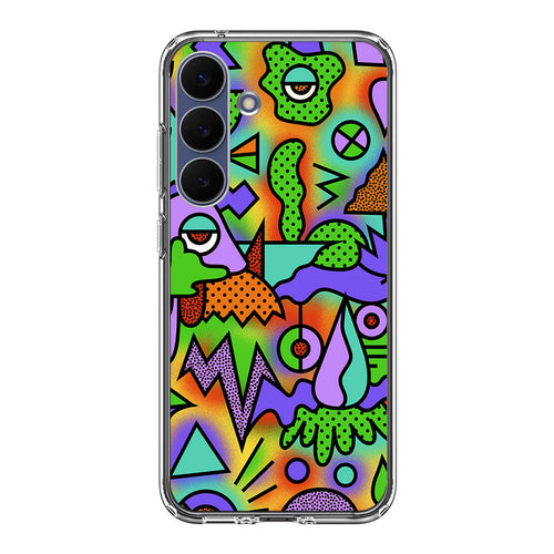 Abstract Colorful Doodle Art Samsung Galaxy S25 FE Case
