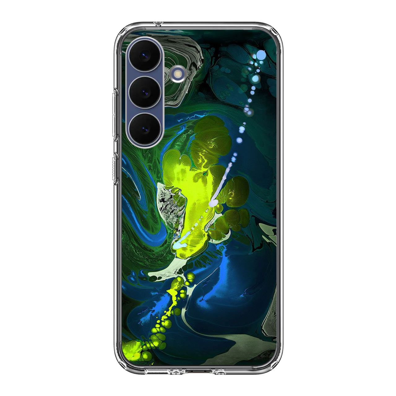 Abstract Green Blue Art Samsung Galaxy S25 FE Case