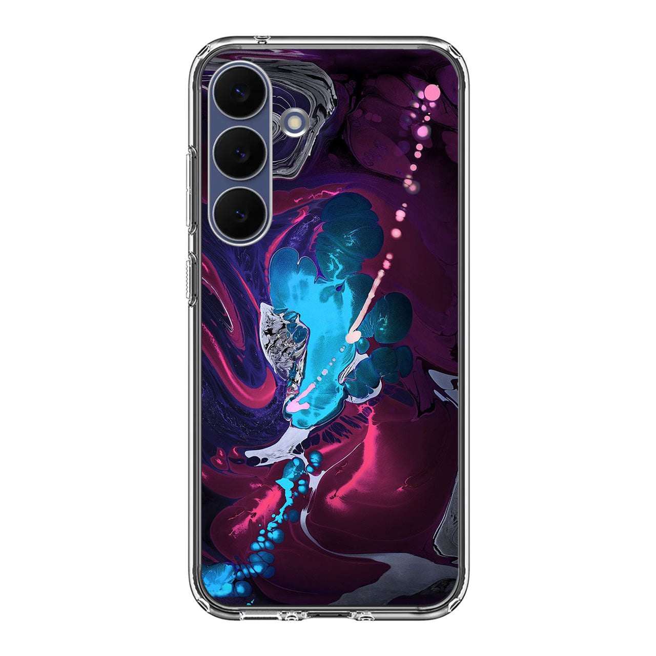 Abstract Purple Blue Art Samsung Galaxy S25 FE Case