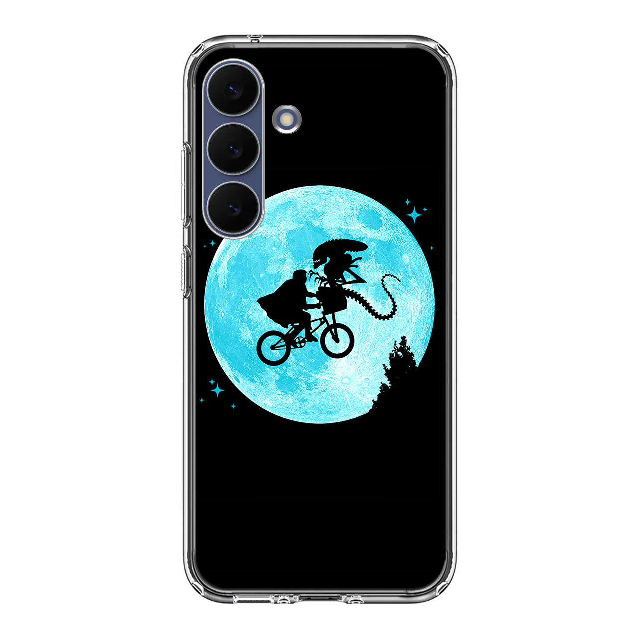 Alien Bike to the Moon Samsung Galaxy S25 FE Case