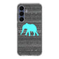 Aztec Elephant Turquoise Samsung Galaxy S25 FE Case
