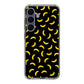 Bananas Fruit Pattern Black Samsung Galaxy S25 FE Case