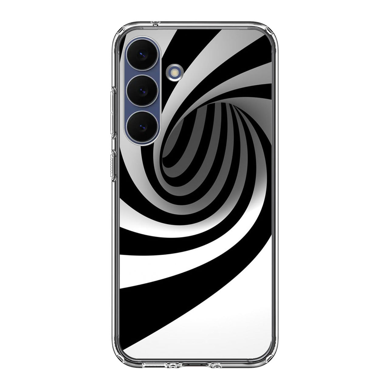 Black and White Twist Samsung Galaxy S25 FE Case