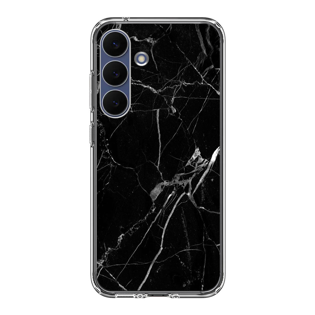 Black Marble Samsung Galaxy S25 FE Case