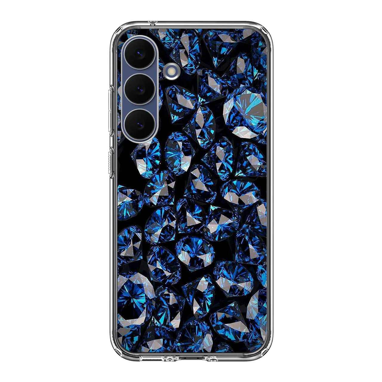 Blue Diamonds Pattern Samsung Galaxy S25 FE Case
