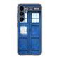 Blue Police Call Box Samsung Galaxy S25 FE Case
