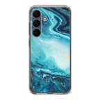 Blue Water Glitter Samsung Galaxy S25 FE Case